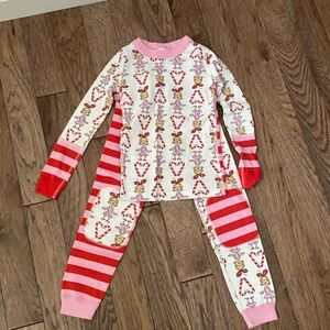 Hanna Anderssen Girls Organic Cotton Grinch Cindy Lou Who Jammies